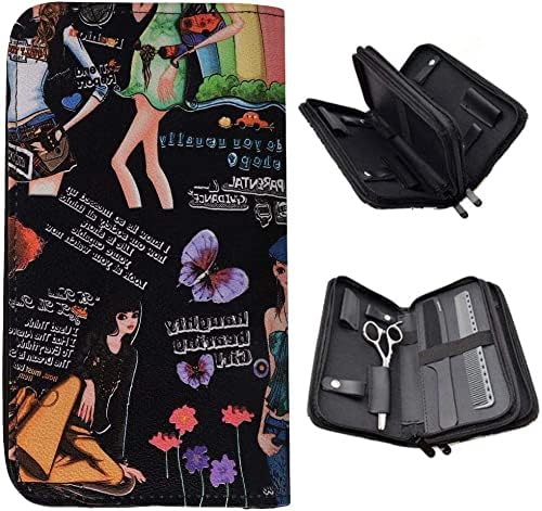 Professional Salon Scissors Organizer, Waterproof Hairdresser Tool Pouch for Stylist Scissors Comb, Tools Storage Bag