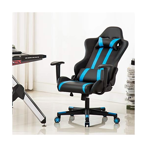 IntimaTe WM Heart Racing Chair, Computer Chair, PU Gaming Chair with Headrest&Lumbar Cushion, 135 Degree Reclining Angle - Image 3