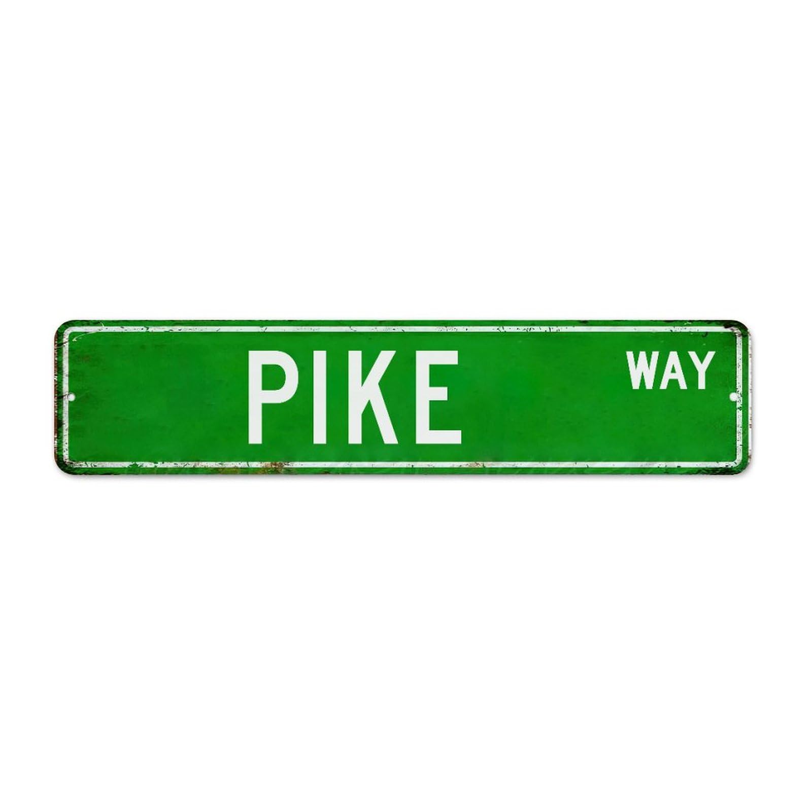 Autravelco Style-7 Pike Green 4X18 Inch Metal Signs Outdoor Funny Novelty Porch Front Door Pubs Club Man Cave Decor Metal Plaque Retro Way Series Tin Signs For Business