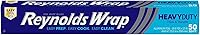 Vista 2 de Reynolds Variety, 1 papel de aluminio antiadherente resistente Reynolds Wrap, 50 pies cuadrados, 1 papel de congelador Reynolds de 50 pies