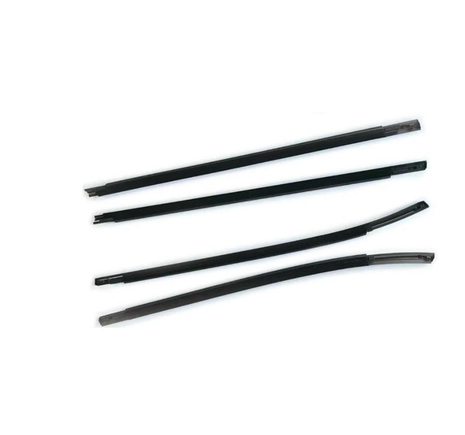 Junta de Goma 4 Exterior Negro O Cromo Ventana De Goma Vidrio Para Hyundai IX35 82210-2S000 Burlete Para Tucson LM 2nd 2010-2013 Protector Tira de Sellado de Goma(Black)