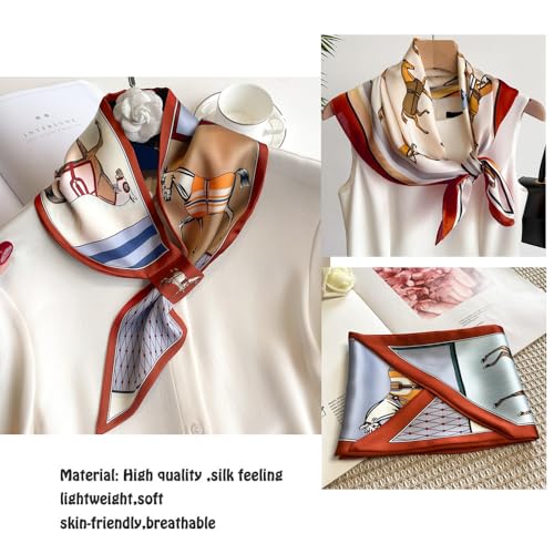 Women's Multifunctional Head Scarf, Fashion Accessory for Hair/Neck/Bags, Suitable for Daily Wear & Gifting4