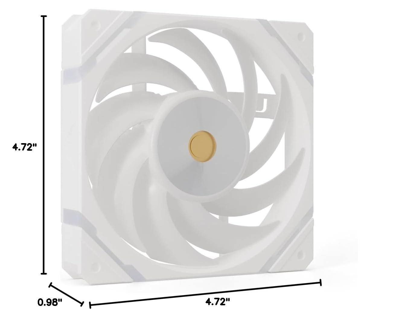 Valkyrie X12 120mm Forward ARGB Fan - White (VK-FANX12FW)