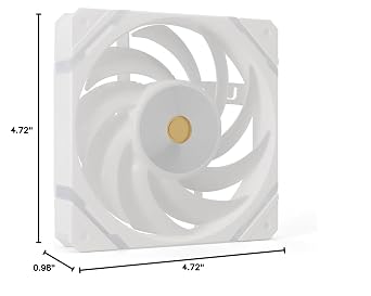 Valkyrie X12 120mm Forward ARGB Fan - White (VK-FANX12FW) - Electronic Component Fan with Fluid Dynamic Bearing
