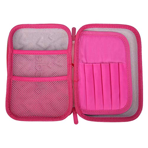 AIZHIYI Caixa de lápis de EVA 3D Love Pattern para crianças de grande capacidade (rosa)