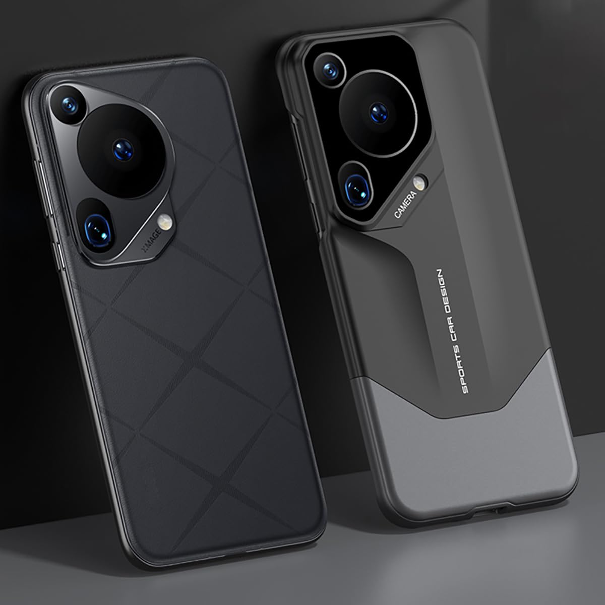 COUQE Case for Huawei Pura 70 Back shell,Enhanced Bumper Shield Shell,Shockproof Cover for Huawei Pura 70-Gray