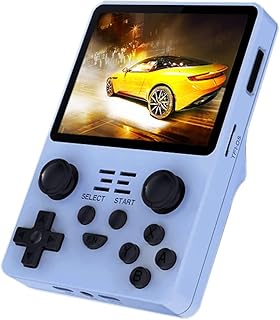 RGB20S 3.5 inch Retro Games Consoles Classic Emulator Hand-held Gaming Console Preinstalled Video Games System 64GB Blue