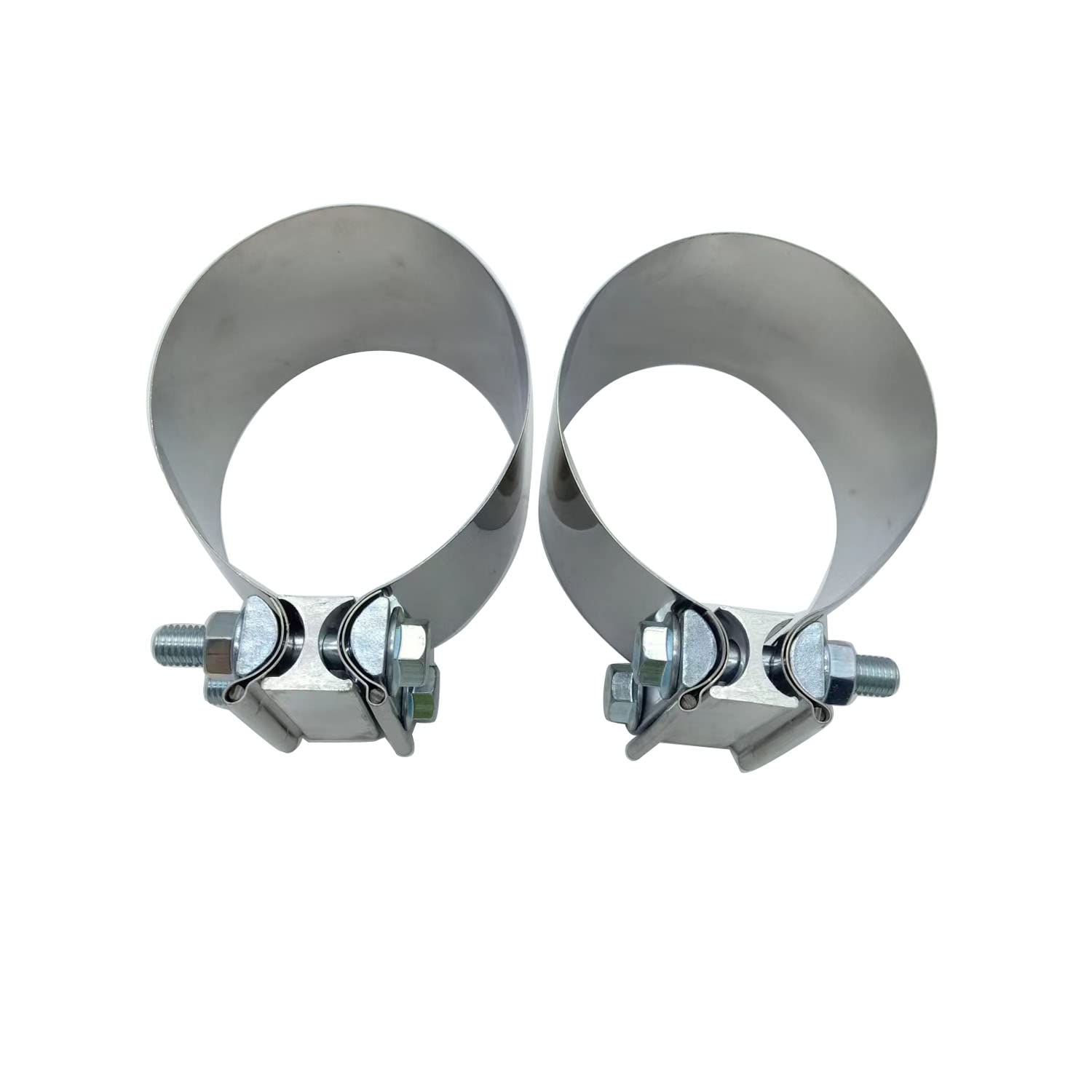 2 Fascette Stringitubo Per Scarico In Acciaio Inox T304 - Giunto Universale Da 2 Pollici