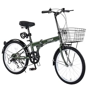 20インチ 6段変速 折りたたみ自転車 ブラック自宅保管 1回のみ使用
