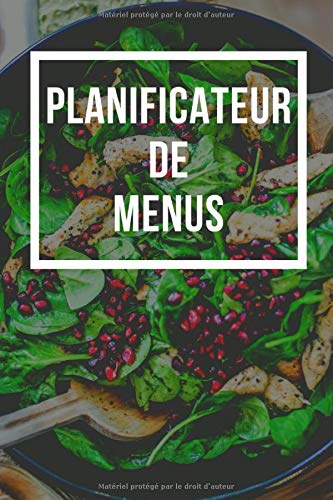 Planificateur de menus: Planifiez vos repas et préparer vos courses pour la semaine pour vous simplifier la vie