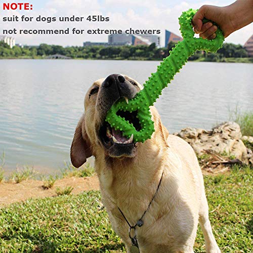 Lechong Durable Dog Chew Toys 13 Inch Bone Shape Extra Large Dog Toys With Convex Design Strong Tug Toy For Aggressive Chewers Medium And Large Dogs Tooth Cleaning #TOP5