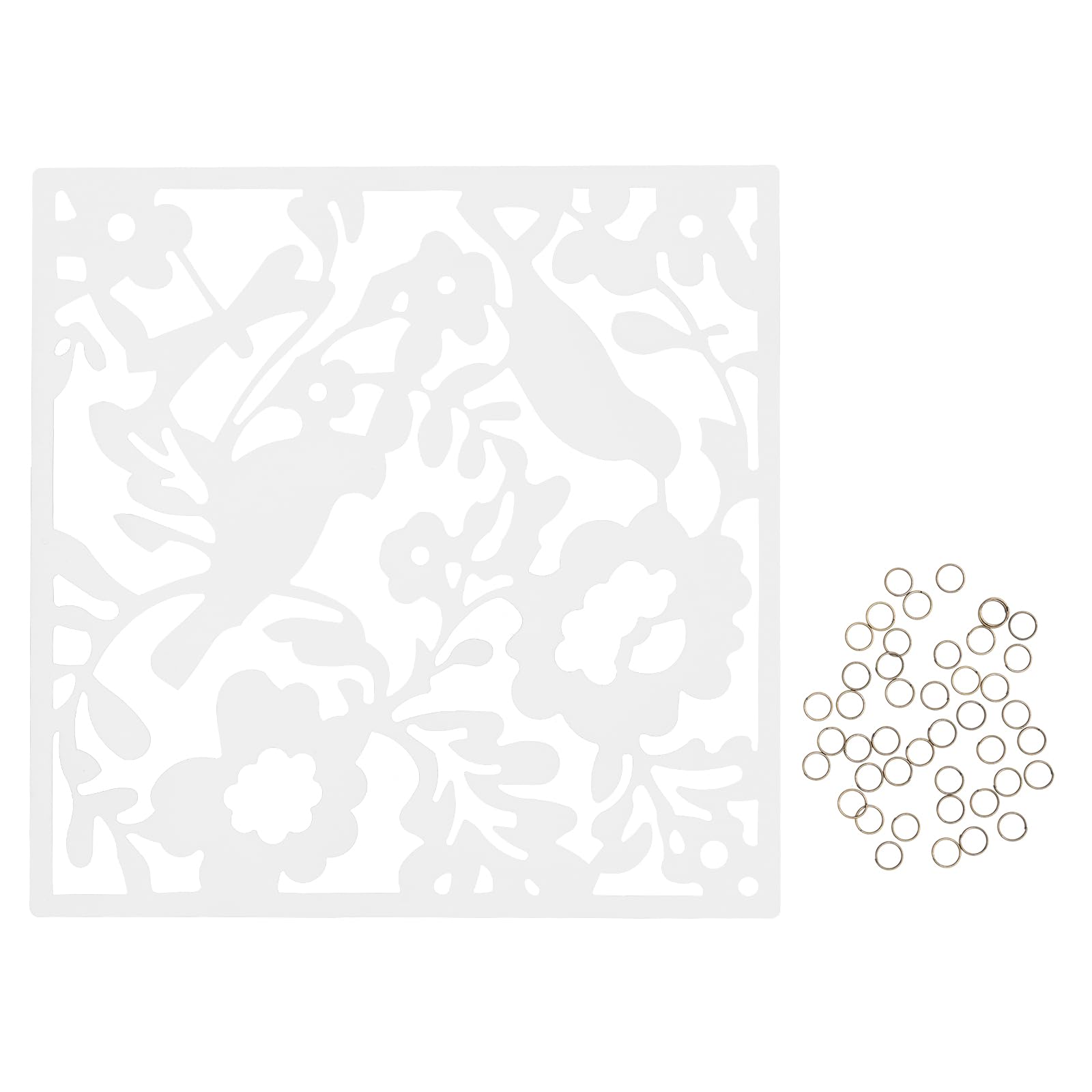 12 divisori sospesi, 40 x 40 cm, divisori per ambienti fai da te, protezione per la privacy, paravento, divisorio per la decorazione di interni, soggiorno, sala da pranzo, camera da letto (bianco)