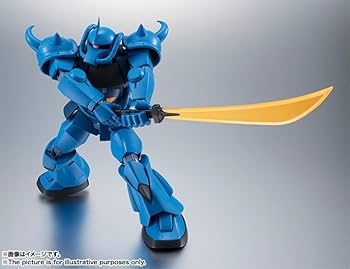 1/60　　グフ　　約31cm　　モノアイ点灯確認済み Amazon.co.jp: TAMASHII NATIONS ROBOT魂 機動戦士ガンダム MS