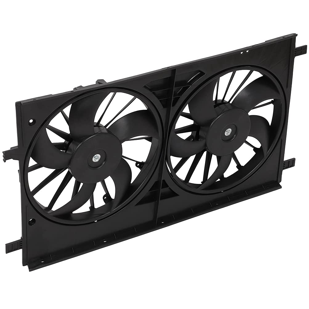 ANAPRT 621570 Dual Radiator Condenser Cooling Fan Fit for 2011-2014 for Chrysler 200 2007-2010 for Chrysler for Sebring 2008-2014 for Dodge for Avenger 2007-2012 for Dodge for Caliber