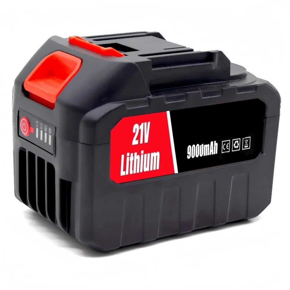 Aleiavy Batteria 21 V 9,0 Ah, Compatibile Con Makita, Accessori Di Ricambio For Utensili Elettrici 18 V BL1860 BL1850 / Pacco Batterie Ricaricabili Agli Ioni Di Litio(1Pc-9Ah)