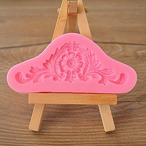 2 PCS Cake Silicone Mould Baroque Sculpted Cake Mould Flower Lace Retro Relief Silicone Fondant Decor Mold for Cake Decorating Cupcakes Sugarcraft Candies Fondant Mold