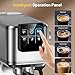 KEENSTAR Espresso Coffee Machine with Milk Tank, 20Bar Hot & Iced Coffee Machine with Rapid Cold Brew, Touch Screen Espresso Maker with Steam Wand for Coffee Lover