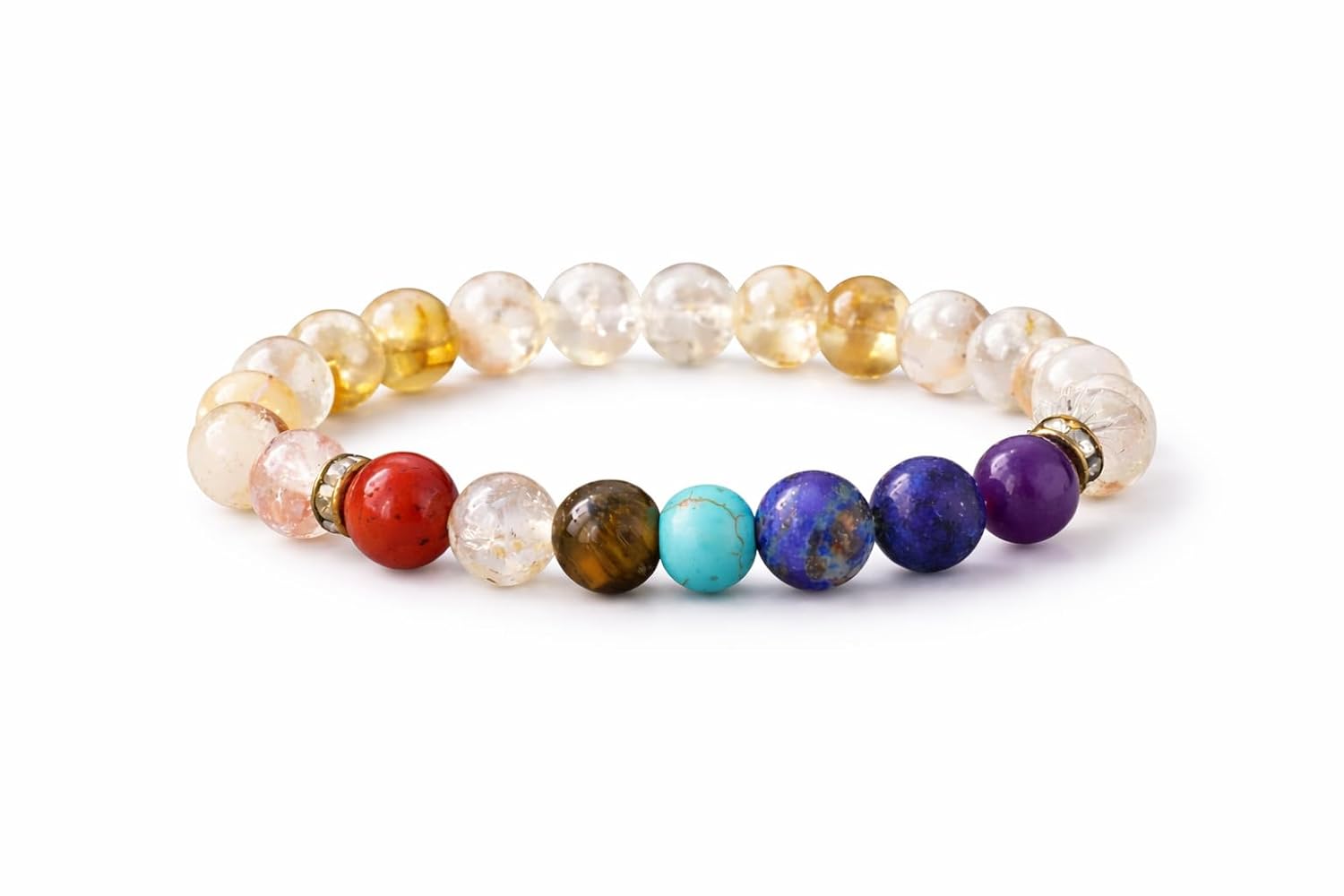 Japam Seven Chakra Healing Crystal Bracelet for Men & Women with Amethyst, Lapis Lazuli, Tiger Eye, Citrine, Clear Quartz... - Review, Price and Buying Guide