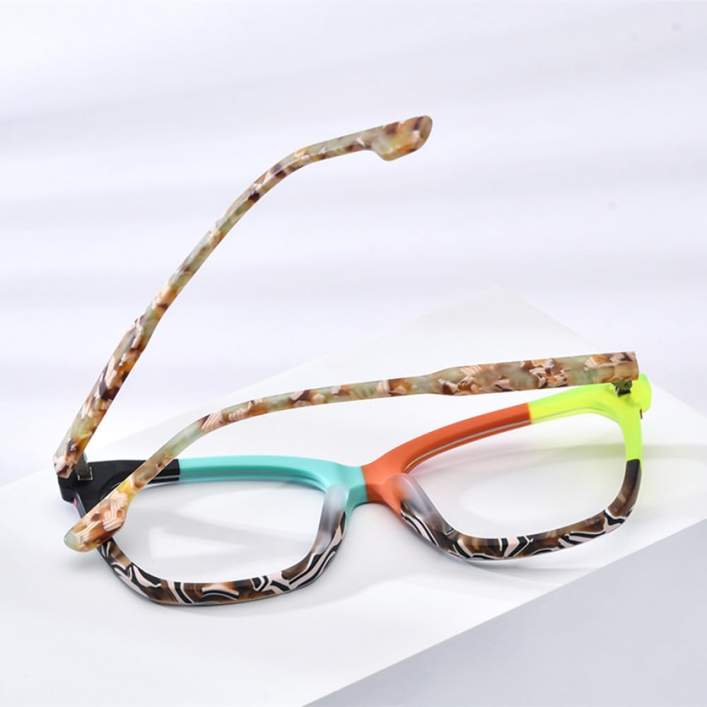 MUTYNE Montura de gafas de acetato para mujer y hombre, anteojos cuadrados a la moda, gafas
