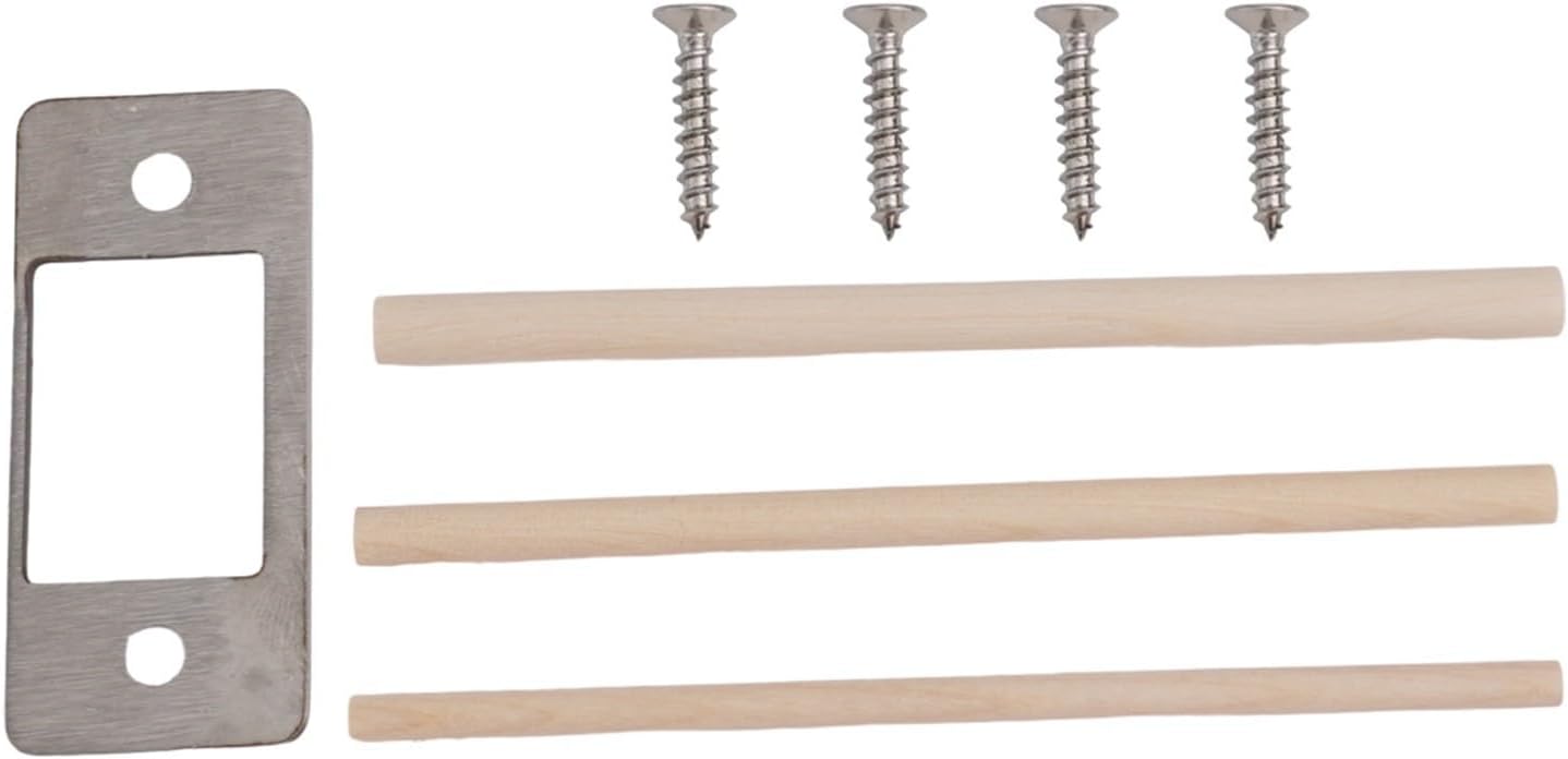 Deadbolt Restoration Made Easy with This Effective Large Hole Strike Plate Solution for Misalignment (1PCS-Silver)