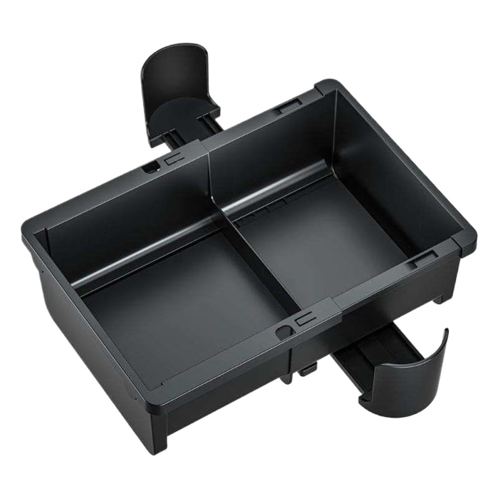 NSPmebTGW ABS Automotive Storage Box With Cup Holders Compatible With Automotive Vehicles(Color Name: single layer)