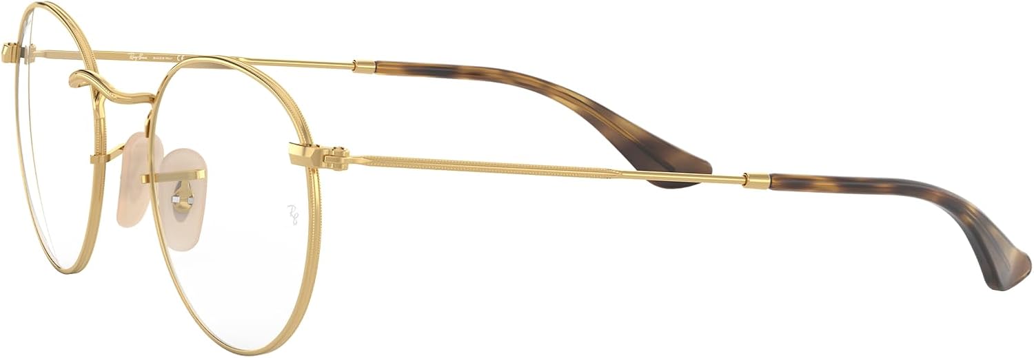 Ray-Ban unisex-adult Rx3447v Round Metal Round Prescription Eyewear Frames