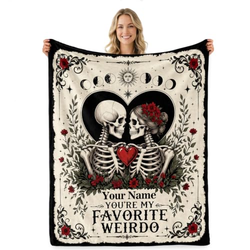 Personalized Custom Gothic Blanket Romance Couple Blanket Gifts 50"x60"