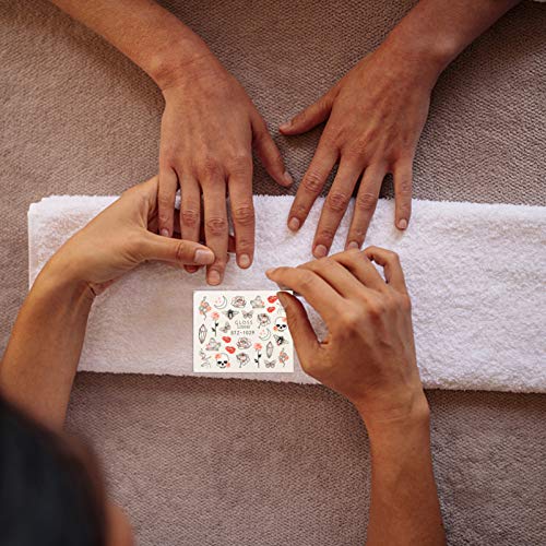 PIXNOR Adesivo de Unhas Decalques Design de Moda Adesivo de Arte de Unhas de Rosto Humano para Manic