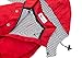 Ellie Dog Wear Zip Up Dog Raincoats with Reflective Buttons, Pockets, Rain/Water Resistant, Adjustable Drawstring, & Removable Hood - XXS to XXL - Stylish Premium Dog Raincoats (Red, Large)