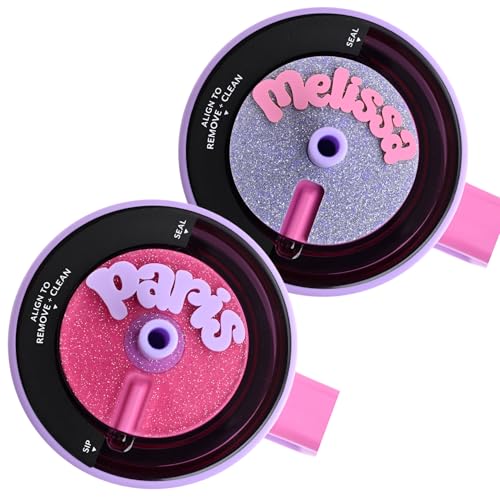 SOUTHERN SUPPLY Topper Tags Cotton Candy Perfect Pairs | Compatible with Brumate Tumblers | Personalized Name Plate | Tumbler Accessories