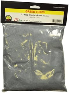 JTT Scenery Products Green Turf, Conifer Green, Medium/30 Cubic Inch