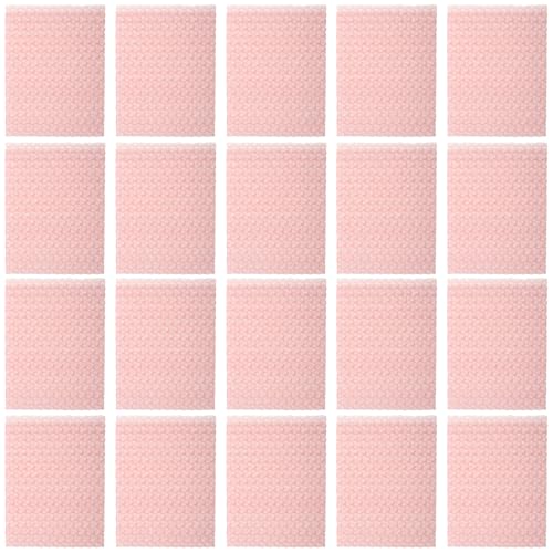 Tofficu Sobres de Burbujas Forma de Corazón 20 Unidades Tamaño Pequeño para Embalaje Seguro y Envío de Joyas, Tarjetas y Accesorios, Material Resistente Adecuado para Pequeñas Empresas