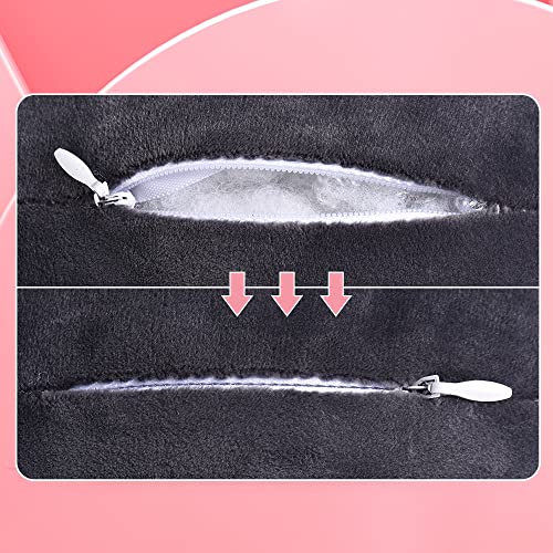 Qudai Travesseiro Bonito Desenhos Animados Boneca Longa em Forma de Husky Brinquedo de Pelúcia para