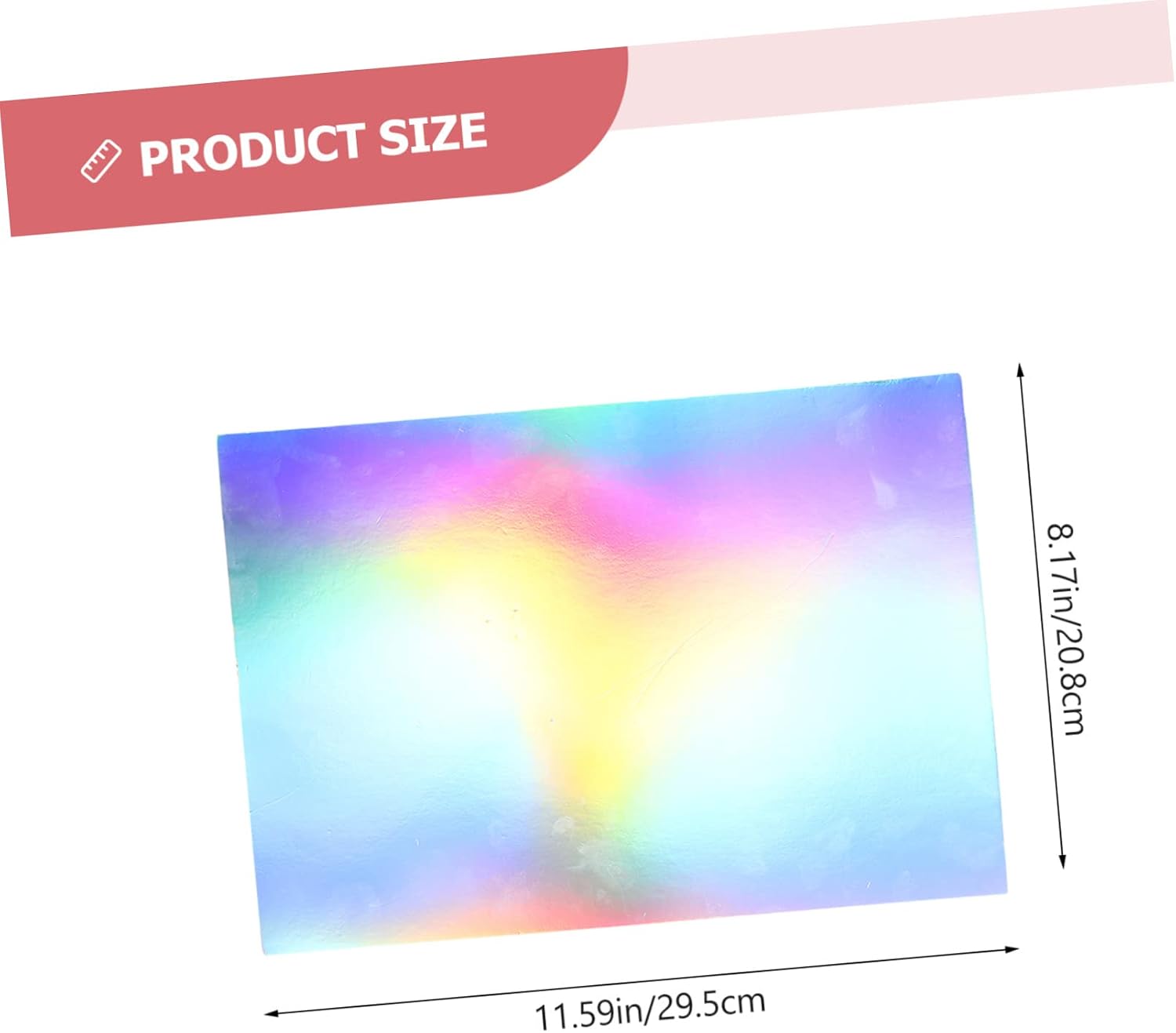 OSALADI 50Pcs DIY Decorative Folding Papers Single Sided Holographic Craft for Scrapbooking Handmade Projects and Art Crafts Bright Colors Fade Resistant