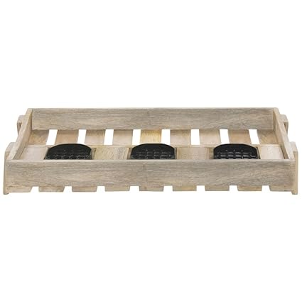 Airpot Holder for 3 Thermal Airpot Coffee Dispensers Mango Wood - 24