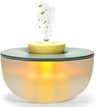 1.2L Mini Air Humidifier with Lighting, 20dB 6-Speed Adjustable Cold Mist Humidifier, 300 ml/H Mist Volume incl