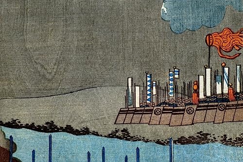 Tableau Graffiti Utagawa Kuniyoshi Takeda Shingen 60x90cm