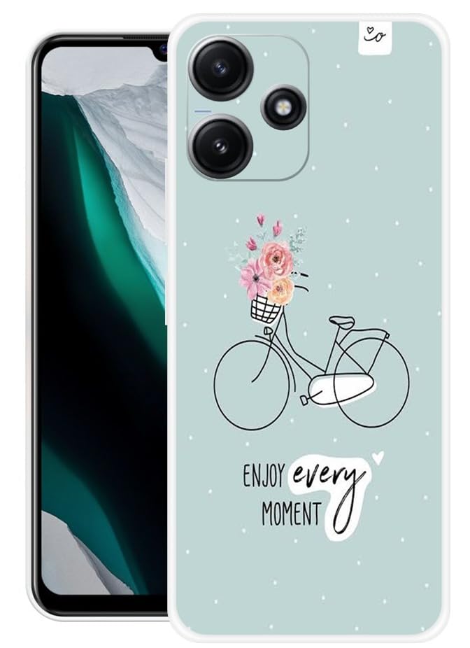 Image of Looy Mobile Cover for Xiaomi Redmi 12 5G Mobile Back Cover - Case for Xiaomi Redmi 12 Mobile Phone (Cycle)