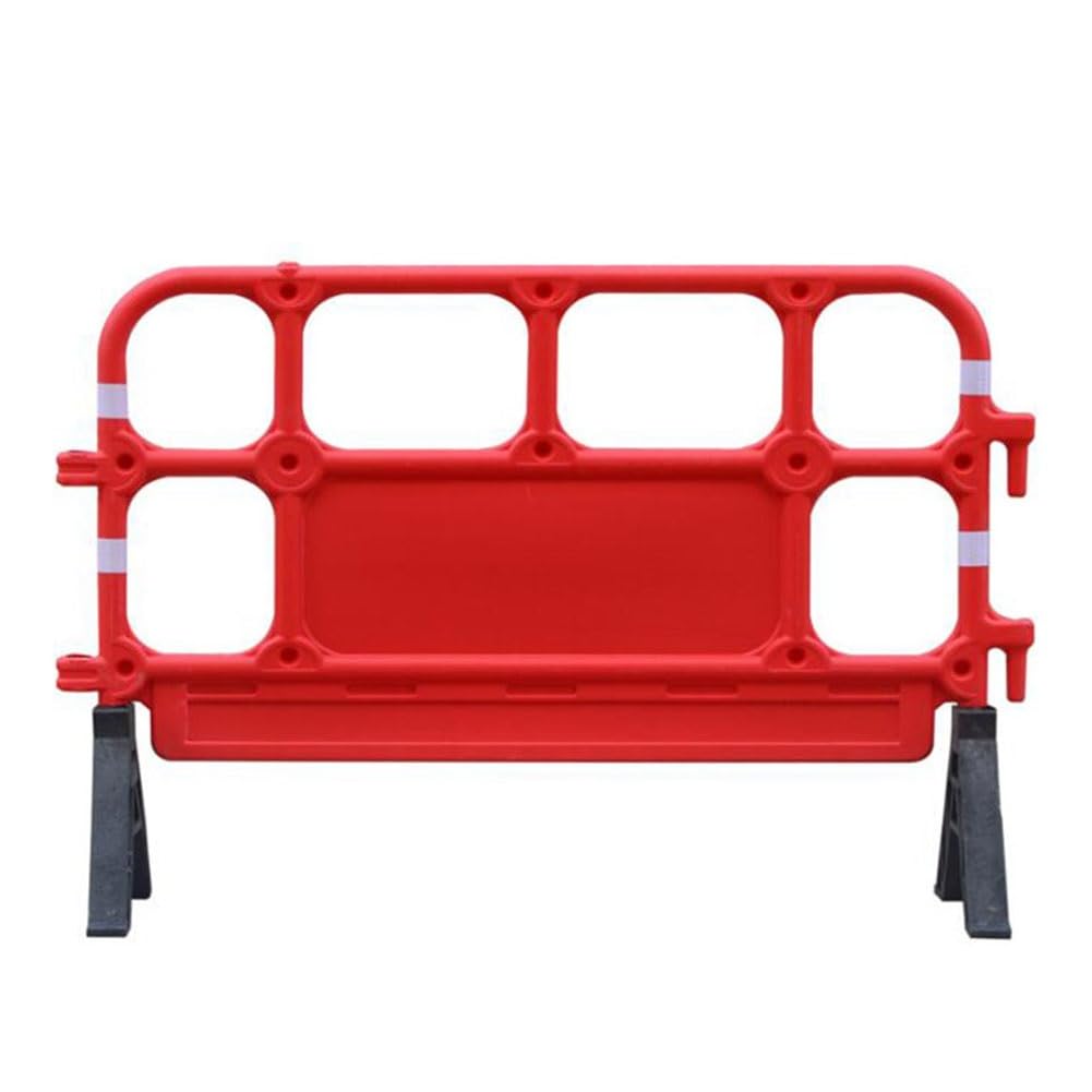 Verkehrsbarrieren, ausziehbare Mobile Sicherheitsschildabsperrung, 90 cm hohe Mobile Kunststoff-Schutzplanke, mobiler Bauzaun, Warnzaun, Straßenverkehrsabsperrung