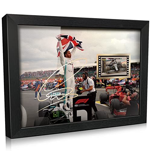 ORIMAMI Signed Lewis Hamilton Wooden Framed F1 Fans Poster 8x6 Inches by ORIMAMI - Used condition - US$29.16