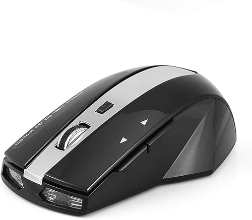Vista 5 de Serounder Ratón inalámbrico, ratones ergonómicos ópticos recargables de 2.4 GHz con soporte de base de carga Hub USB de 3 puertos para laptop, PC