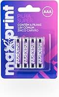 Pilha Comum Maxrint AAA Palito 1,5V c/ 4
