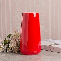 赤い陶器の花瓶 約30cm Amazon.co.jp: フラワーベース 大きめ 白 花器 花瓶 陶器