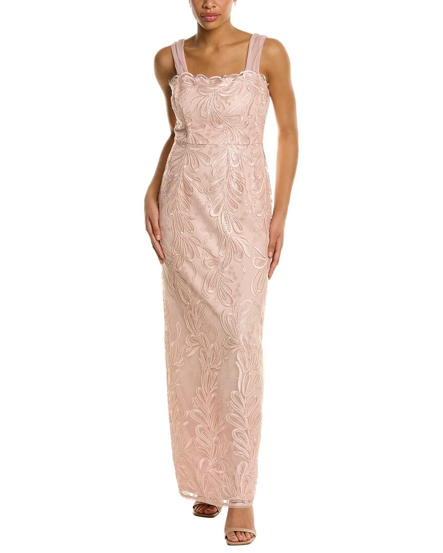 Adrianna Papell 291494 Ribbon Embroidered Long Column Gown Blush Size 6 | eBay Adrianna Papell 291494 Ribbon Embroidered Long Column Gown Blush Size 6 | eBay