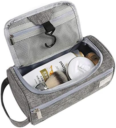 Amazon Brand - Eono Hanging Toiletry Bag for Men and Women Travel Wash Bag Waterproof Cosmetic Bag Beauty Case Makeup Bag Travel Pouch Bag Toiletry Organiser Gym Shower Bag Men`s Shaving Bag - Fushcia