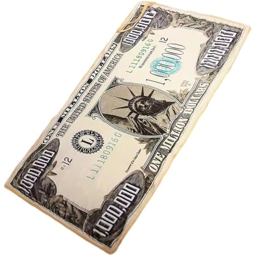 Couverture motif dollar plaid imprimé billets de cent dollars pour lit - 2