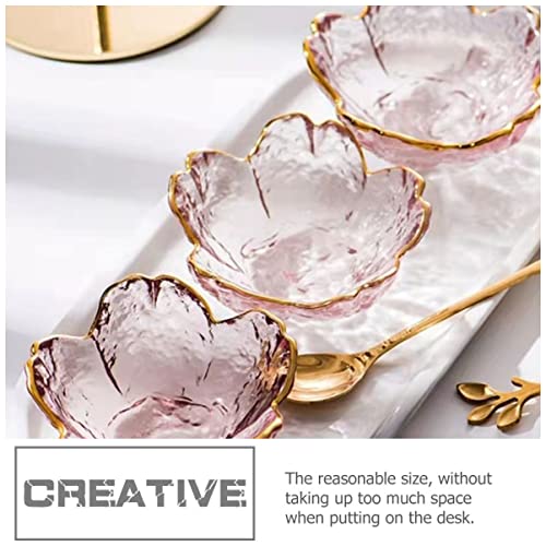 Cabilock Ciotole in Vetro Rosa Vassoio