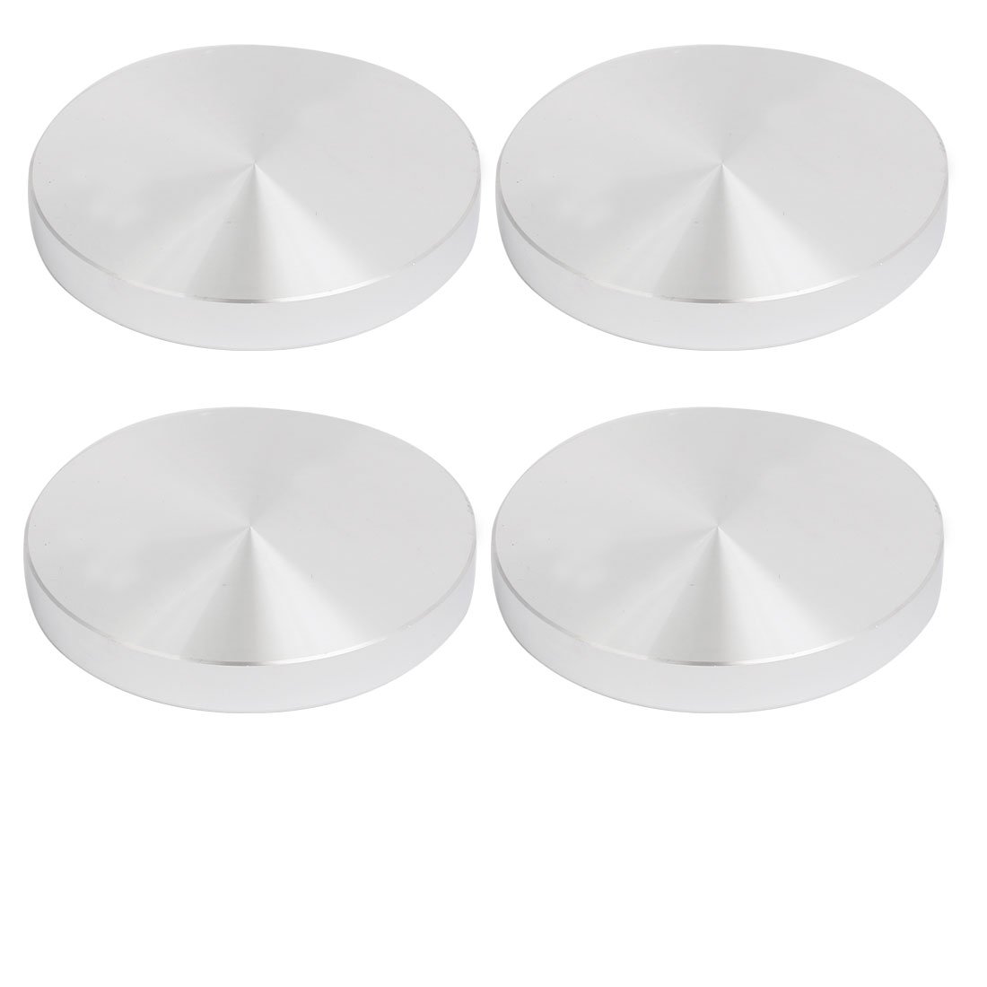 uxcell 4pcs 75mm Dia 10mm Thickness M8 Thread Aluminum Disc Hardware for Glass Table