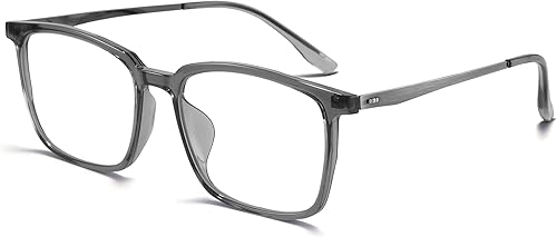 Gafas de luz azul de gran tamaño para mujereshombres, computadora, juegos, teléfono, bloqueador azul, antirreflejo, cuadrado, negrotransparente, TR90