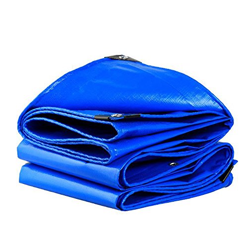 JFJL Super Heavy Duty Cubierta Tarpaulin - Resistente A Los Rayos UV, Resistencia Al Desgarro con Ojales Y Bordes Reforzados para Contratistas, Campistas, Granjeros, Barcos, Motocicletas,2M×3M